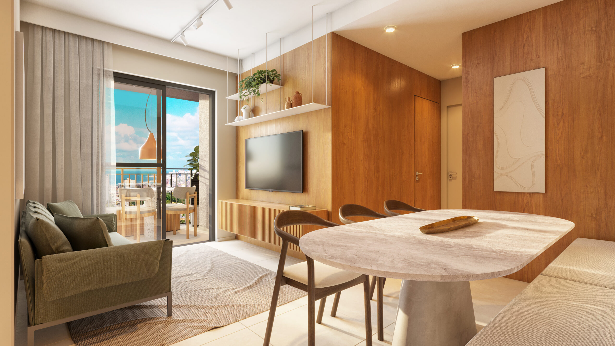 57 m² padrão - sala