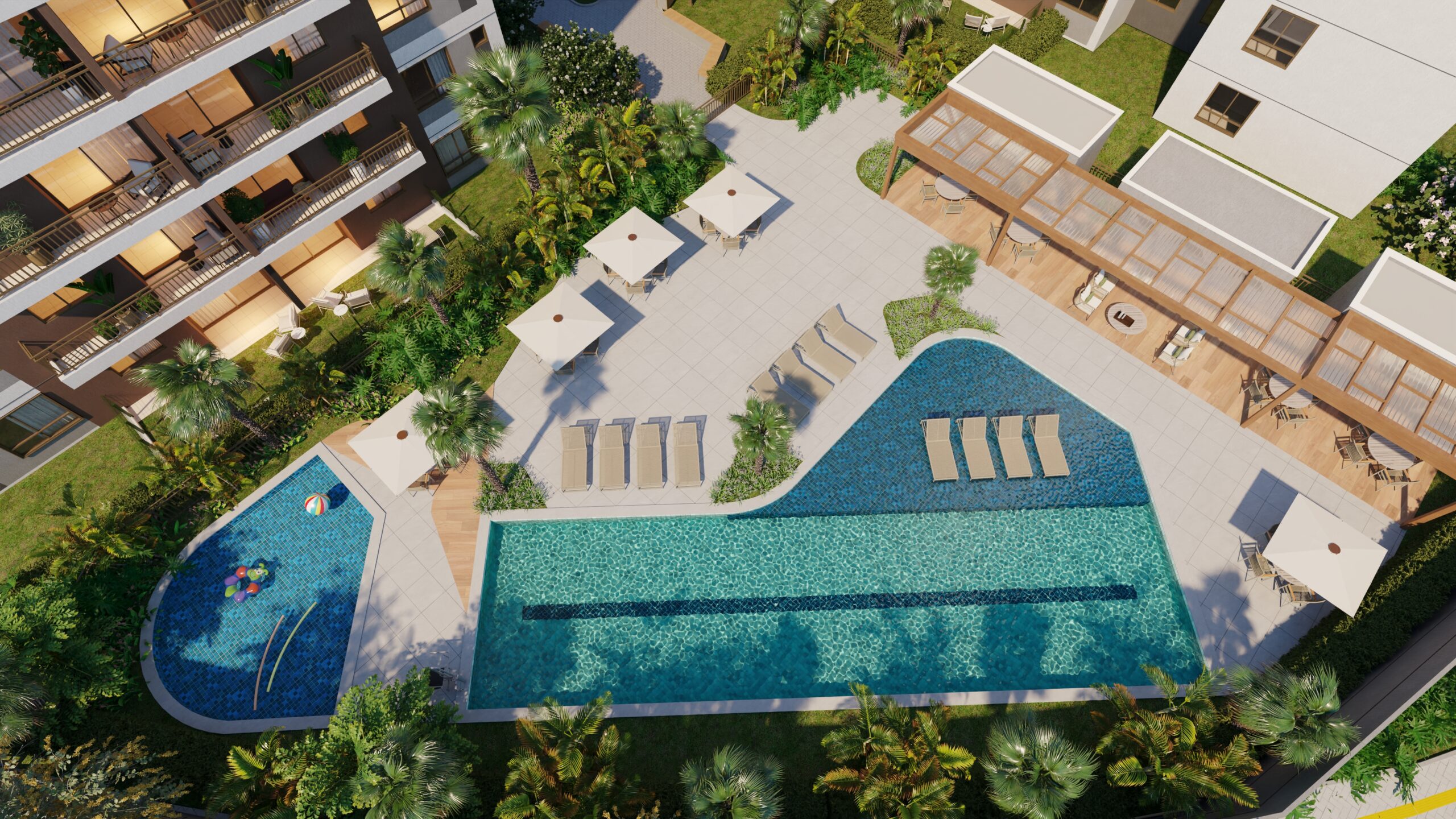Piscina aérea