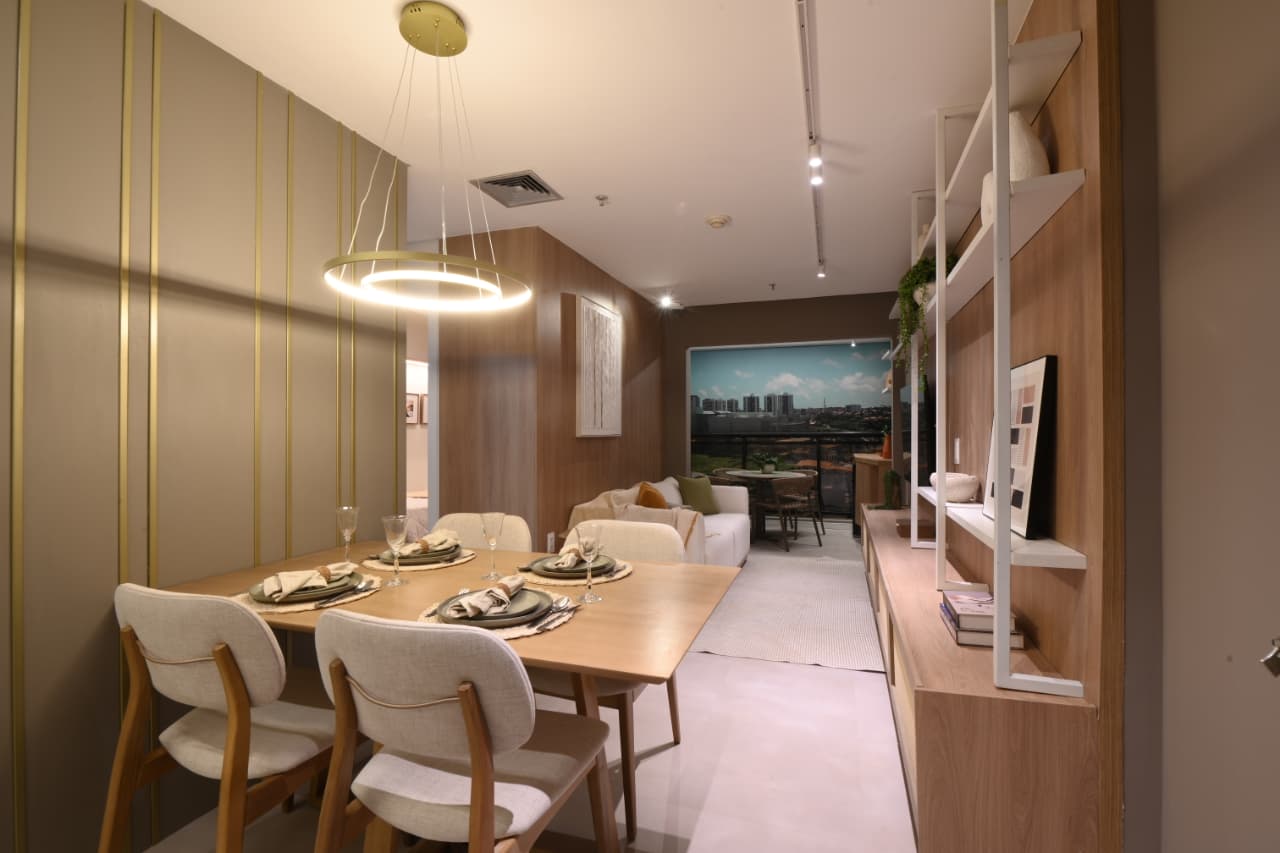 Apartamento decorado Mood Parque do Cocó na loja Mood RioMar Fortaleza